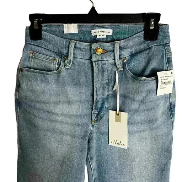 Good American Good Legs Cigarette Skinny High Rise Jeans in Size 4/27 - Picture 3 of 8